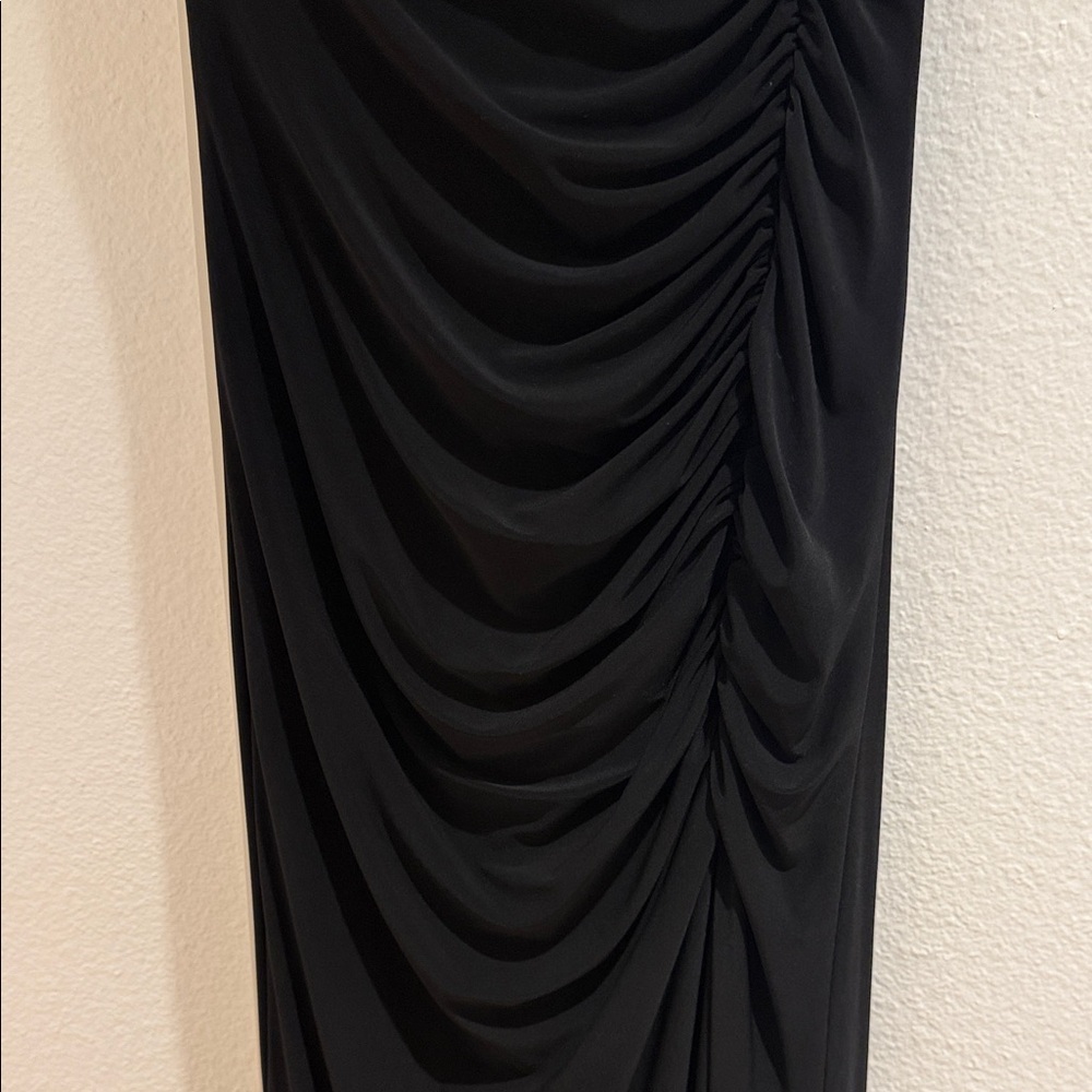 Xscape Black Strapless Ruffle Dress - Picture 5 of 10